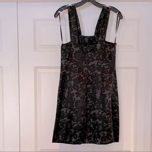 Banana Republic silk damask print dress